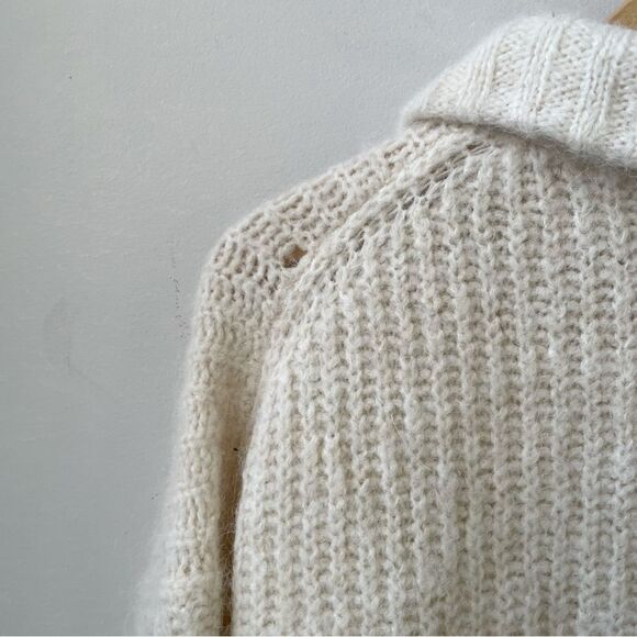 A.L.C. Everett Quarter-Zip Sweater Alpaca / Wool Blend - Picture 6 of 8